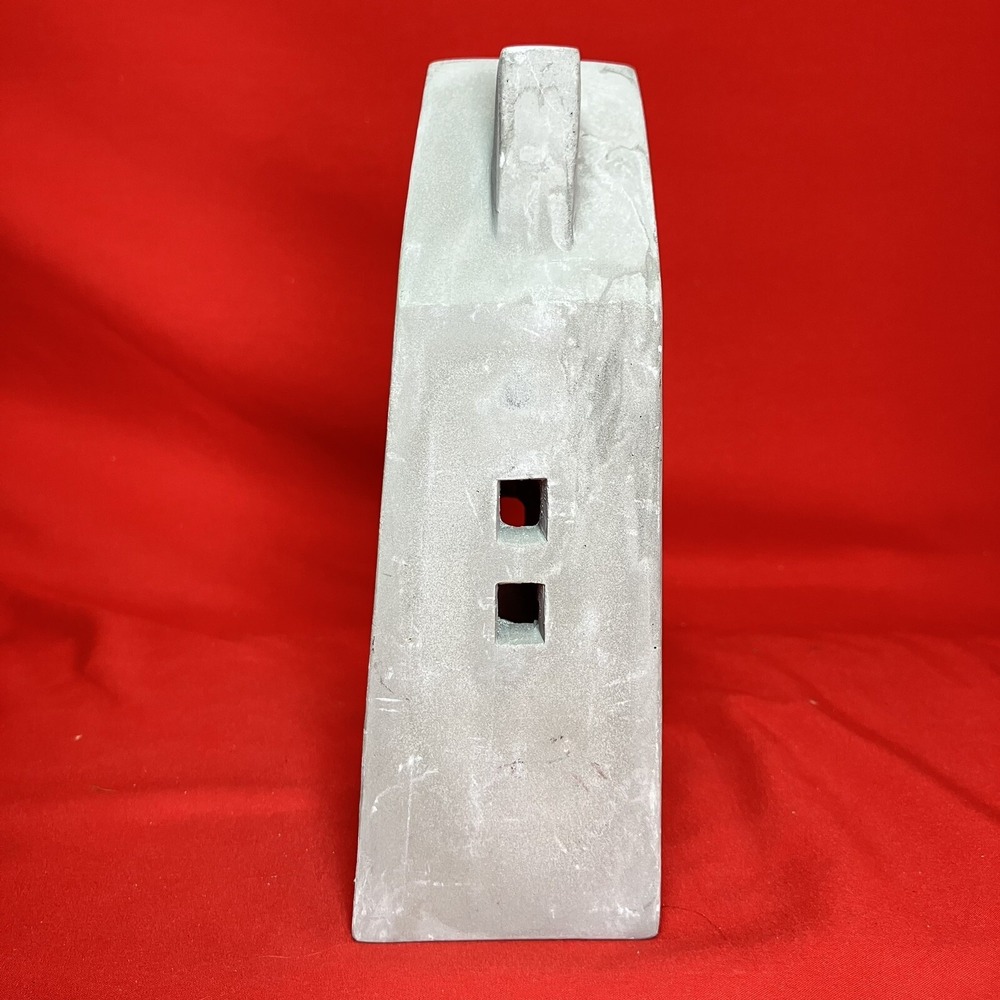 Medium 8" Tea Light Concrete Building / House Modern Cement Decorative /Flaws #2 - Picture 8 of 16